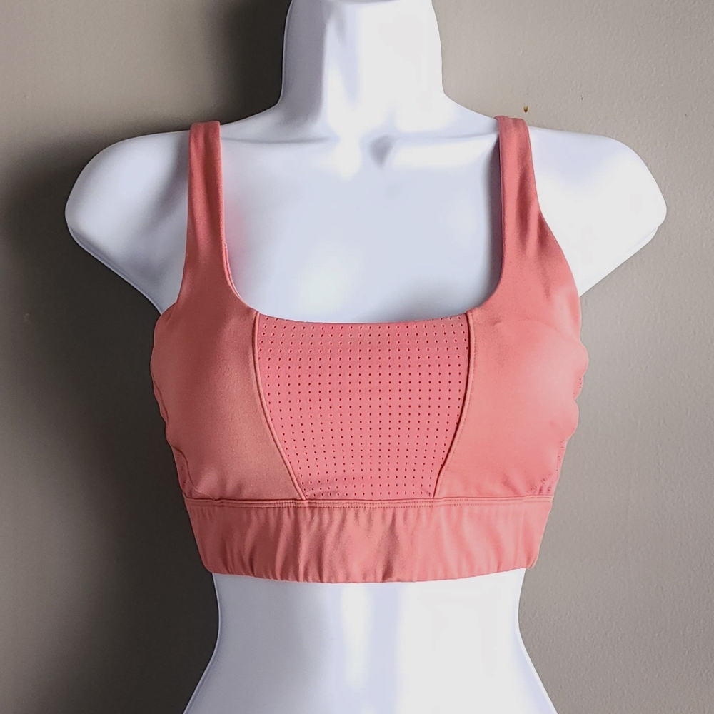 2 way cross strap rose coral Sports Bra lululemon style